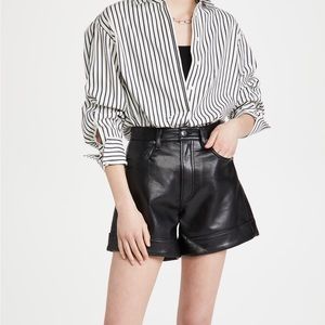 AGOLDE Leather Shorts